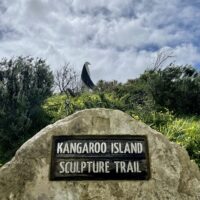 Image of the Kangaroo Island Sculpture Trial sign